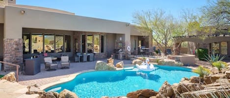 A heated pool