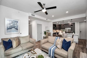 Smart TV, fireplace - Walk to FIFA World Cup~NRG Stadium~Private Parking & Pool View (Houston)