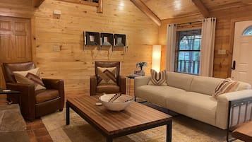 Smart TV, fireplace, video games, books