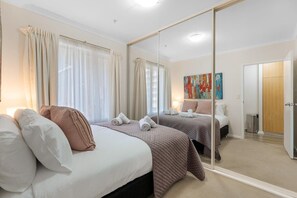 3 bedrooms, iron/ironing board, travel cot, WiFi