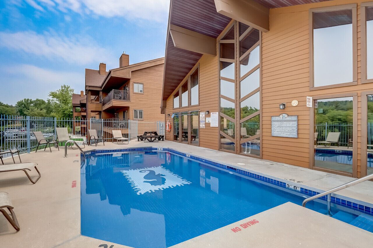 Indoor pool, a heated pool