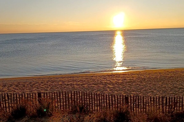 Coucher de soleil sur la plage