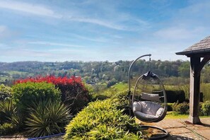 Terrace/patio - Fleurs De Mai Cottage Heated Pool Playgrounds View (Manneville-la-Raoult)