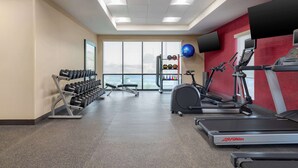 A gym with treadmills, dumbbells, and exercise balls. - Home2 Suites By Hilton El Centro (El Centro)