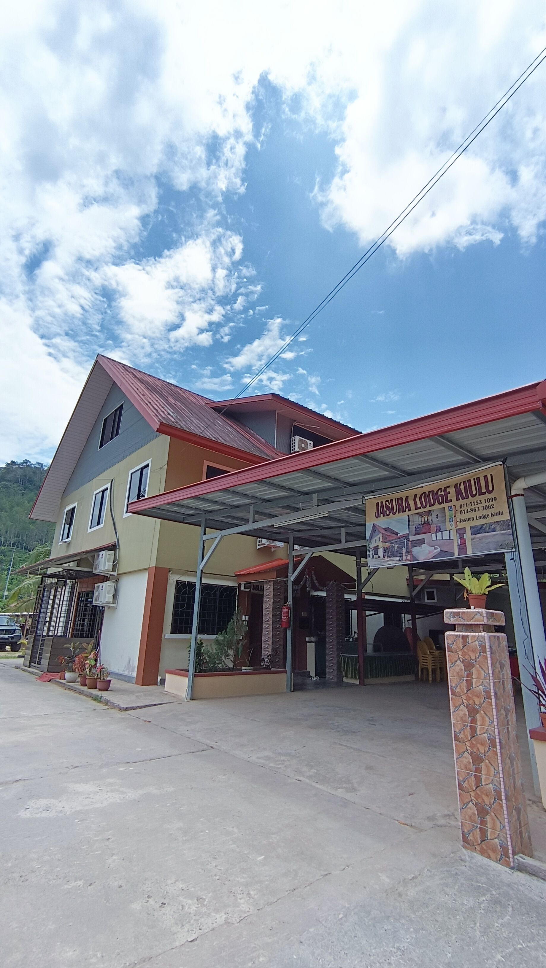 Fassade der Unterkunft