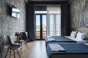 Family Triple Room | Minibar, blackout drapes, soundproofing, iron/ironing board - Old Tbilisi Terrace (Tbilisi)