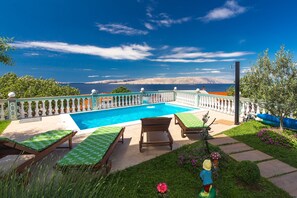 Seasonal outdoor pool - Seaview Pool Suite Panorama 5 (Senj)