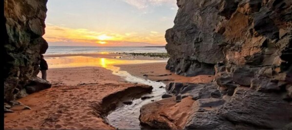 Cabaña, 1 cama de matrimonio grande con sofá cama | Playa