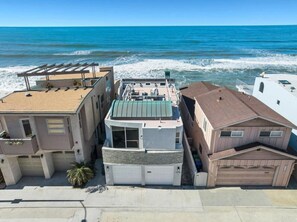 Exterior - Luxury Beach Rental Oceanfront, Private Sand Fire Ring (Oceanside)
