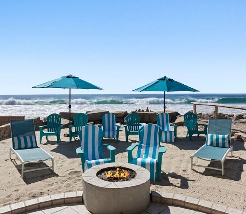 Gorgeous Oceanfront Mansion Private Sand Fire Ring