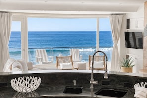 Interior - Luxury Beach Rental Oceanfront, Private Sand Fire Ring (Oceanside)