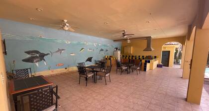 Large beach side home, with pool, hot tub, 2 kitchens, Fenced, Ocean view,