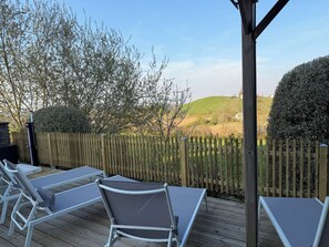 Terrace/patio - Classic Basque-Family Friendly, Swimming pool, Air conditioned, Quiet, Pastoral (Espelette)