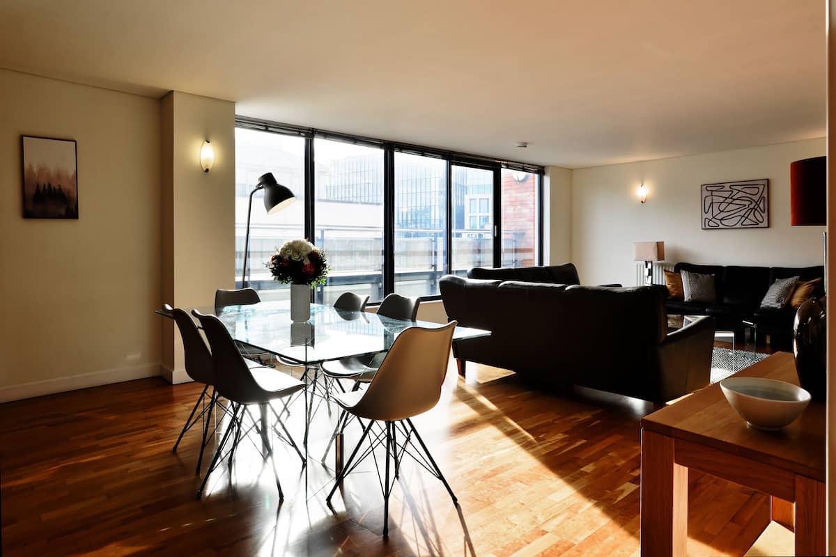Superior Apartment | Living area | 43-inch Smart TV with digital channels, TV