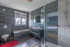 Hair dryer, towels