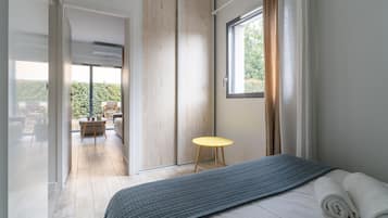 1 chambre, fer et planche Ă repasser, Wi-Fi gratuit, draps fournis