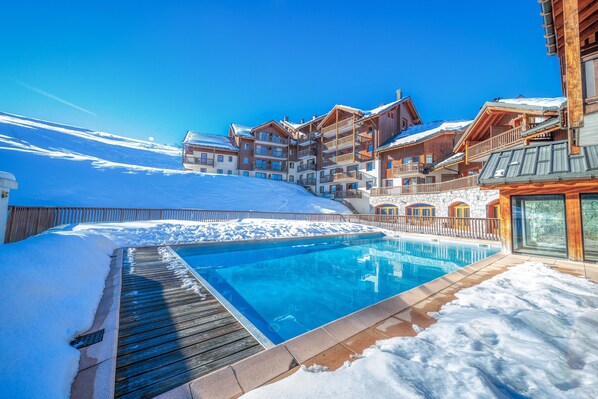 A heated pool