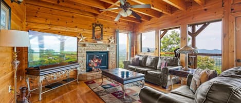 TV connectée, cheminée, baby-foot