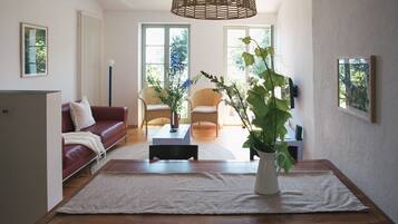 TV, table tennis, books, stereo