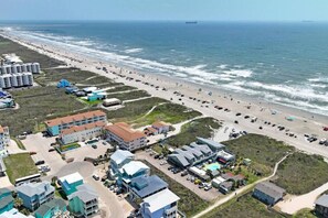 Vlak bij het strand
