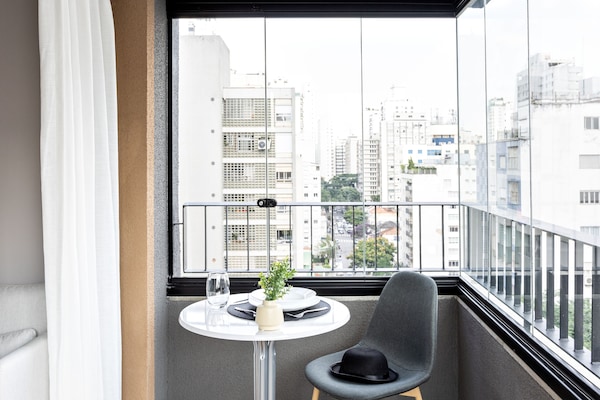 Duplex tradicional, 1 cama de casal | Vista do quarto