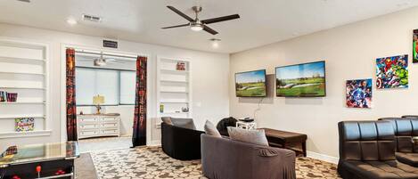 Tv, videospil, kontorer