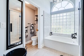 Hair dryer, towels