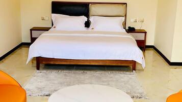 Individually decorated, individually furnished, desk, laptop workspace