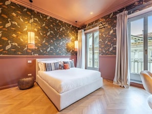 Junior kamer, bijgebouw | Lakens van Egyptisch katoen, luxe beddengoed, donsdekens