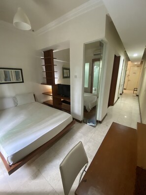 Laptop workspace, blackout curtains, iron/ironing board - Peninsula Residents All Suite  (Kuala Lumpur)