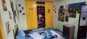 1 slaapkamer, een strijkplank/strijkijzer, internet, beddengoed