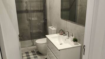 SĂšche-cheveux, bidet, serviettes fournies, savon