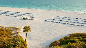 On the beach, sun-loungers, beach towels - Two Bedroom Condo, St. Petes Beach, FL 3318068 (St. Pete Beach)