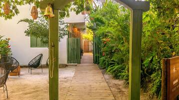 Majoituspaikan sisäänkäynti