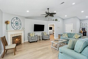 Smart TV, video games, table football, books