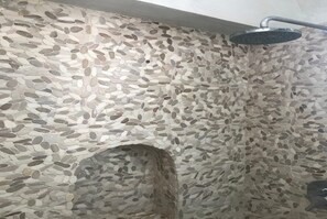Hair dryer, towels