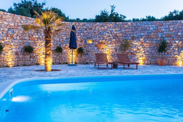 A heated pool