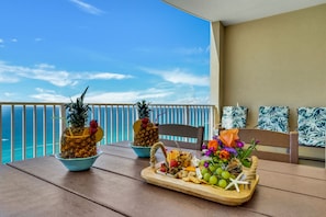 Outdoor dining - ✨Incredible Penthouse Views-Two Master Bedrooms-2BR Ocean Villa 2303✨ (Panama City Beach)