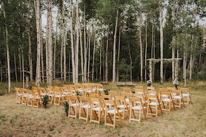 Espace mariage en plein air