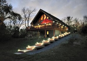 Exterior - "Family Cabin: Hot Tub, Golf, Games, Sunset, Pet!" (Castleton-on-Hudson)