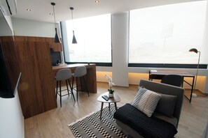 Premium Loft, 1 Bedroom | Private kitchen | Full-size fridge, microwave, espresso maker, coffee/tea maker