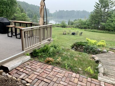 Family  friendly lakefront property on large wilderness estate with sandy beach