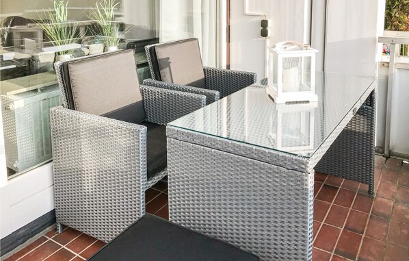 屋外ダイニングエリア