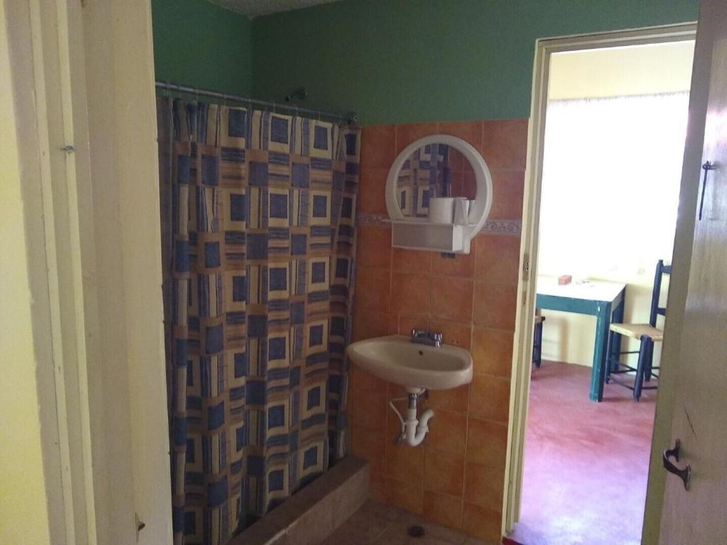 Shower, soap, toilet paper