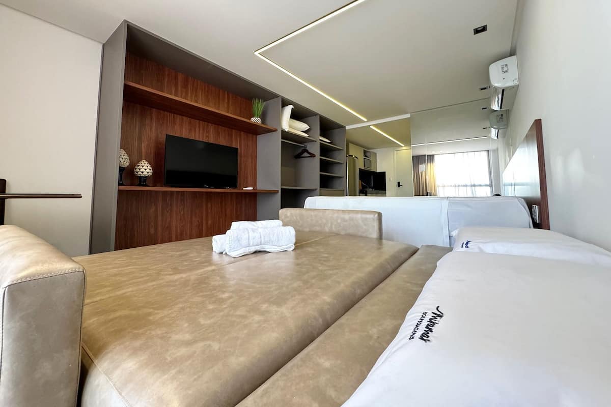 Apartamento exclusivo | 1 quarto, individualmente decorados, individualmente mobiliados