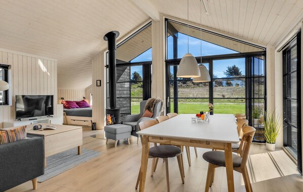 TV connectée, cheminée