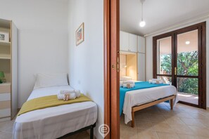 2 soveværelser, sengetøj