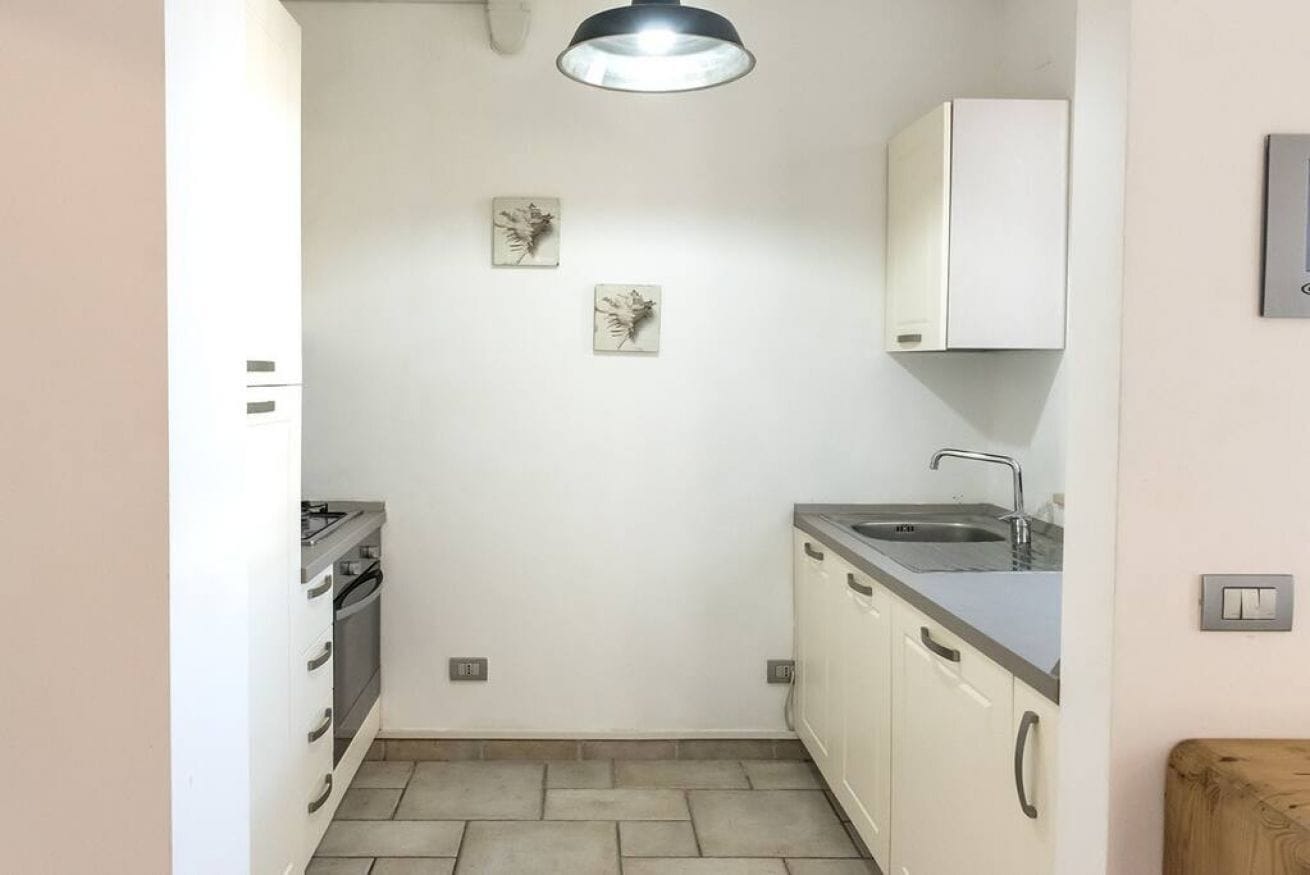 Fridge, oven, dishwasher, dining tables