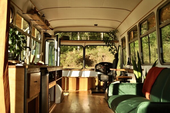 Interior - Coffee Grounds - The Bus (Coffee Camp)