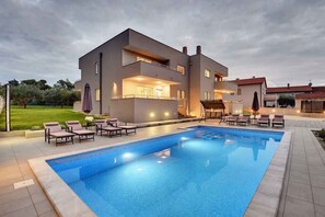 A heated pool